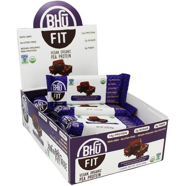 Bhu Foods  Vegan Organic Pea Protein Bar - IVitamins Shop