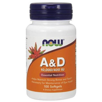 NOW Foods  Vitamin A & D, 10000/400 IU