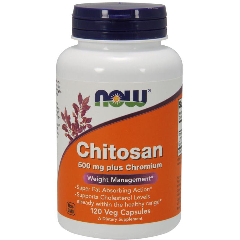 NOW Foods  Chitosan, 500mg Plus Chromium - IVitamins Shop