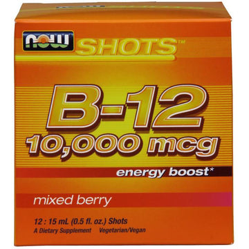 NOW Foods  Vitamin B-12 Shots, 10.000mcg