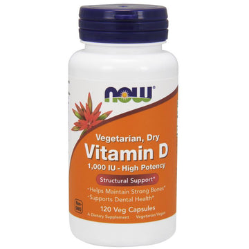 NOW Foods  Vitamin D, 1000 IU Vegetarian - Dry