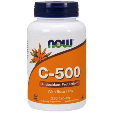 NOW Foods  Vitamin C-500 with Rose Hips