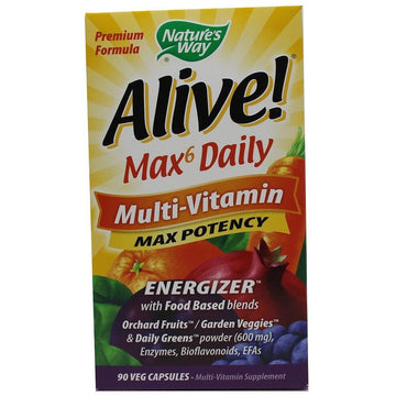 Nature's Way  Alive! Max6 Daily Multi-Vitamin, With Iron