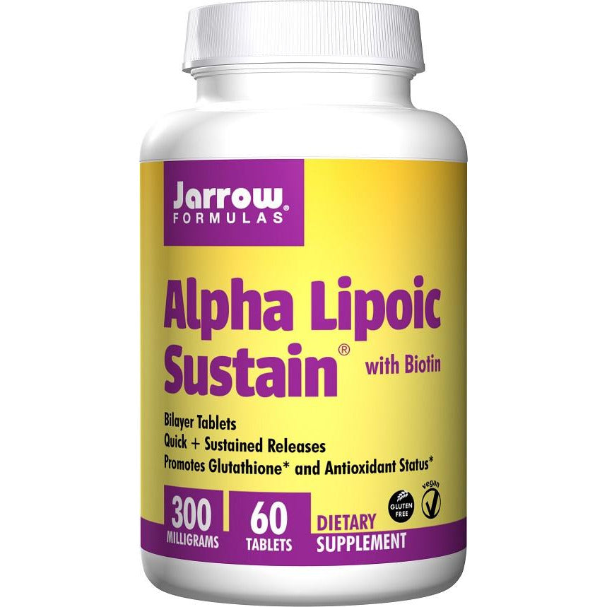 Jarrow Formulas  Alpha Lipoic Sustain, 300mg with Biotin - IVitamins Shop