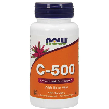 NOW Foods  Vitamin C-500 with Rose Hips