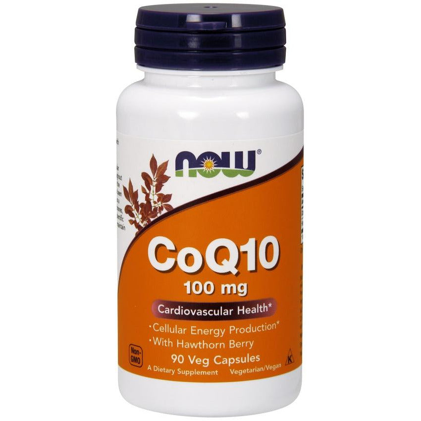 NOW Foods  CoQ10 with Hawthorn Berry, 100mg - IVitamins Shop