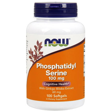 NOW Foods  Phosphatidyl Serine with Ginkgo Biloba Extract, 100mg - IVitamins Shop