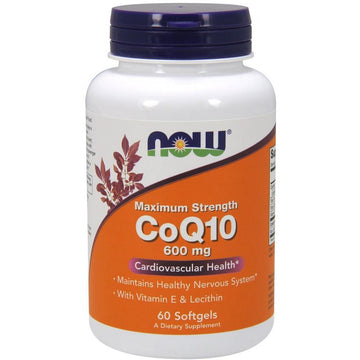 NOW Foods  CoQ10 with Lecithin & Vitamin E, 600mg