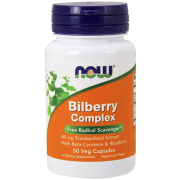 NOW Foods  Bilberry Complex, 80mg