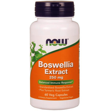 NOW Foods  Boswellia Extract Plus Turmeric Root Extract, 250mg