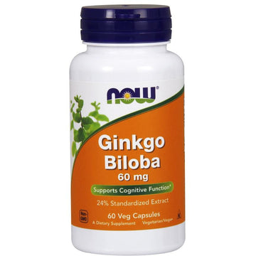 NOW Foods  Ginkgo Biloba, 60mg