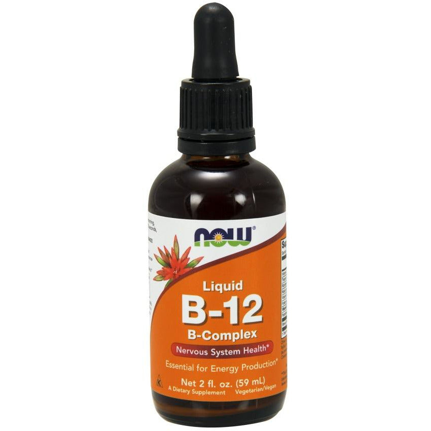 NOW Foods  Vitamin B-12 Liquid B-Complex - IVitamins Shop