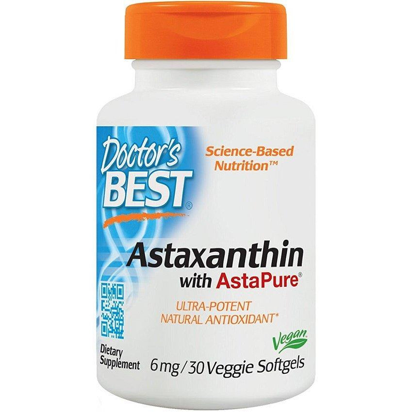 Doctor's Best  Astaxanthin with AstaPure, 6mg - IVitamins Shop