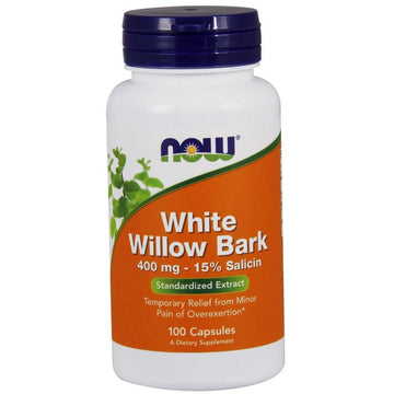 NOW Foods  White Willow Bark, 400mg