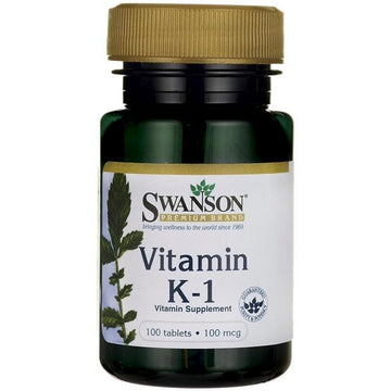 Swanson  Vitamin K-1, 100mcg
