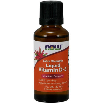 NOW Foods  Vitamin D-3 Liquid, 1000 IU (Extra Strength)