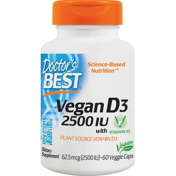 Doctor's Best  Vegan D3, 2500 IU
