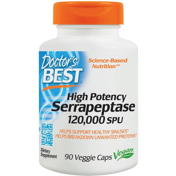 Doctor's Best  Serrapeptase, 120 000 SPU High Potency