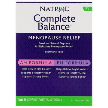 Natrol  Complete Balance for Menopause, AM/PM