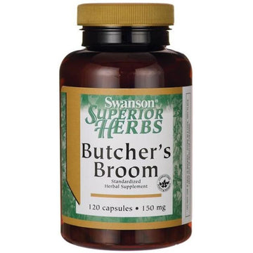 Swanson  Butcher's Broom (Standardized), 150mg