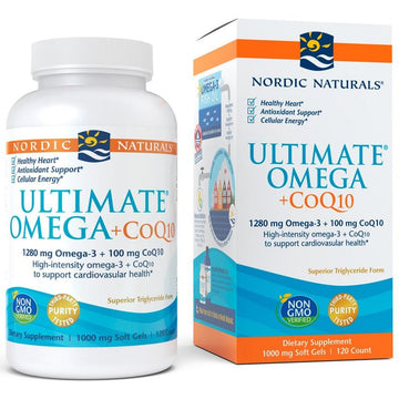 Nordic Naturals  Ultimate Omega + CoQ10, 1280mg