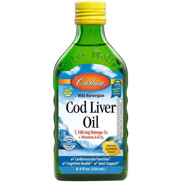 Carlson Labs  Wild Norwegian Cod Liver Oil, Natural Lemon