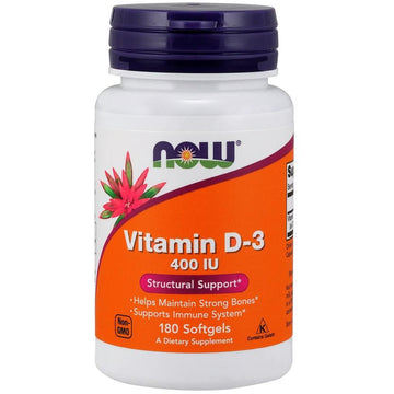 NOW Foods  Vitamin D-3, 400 IU