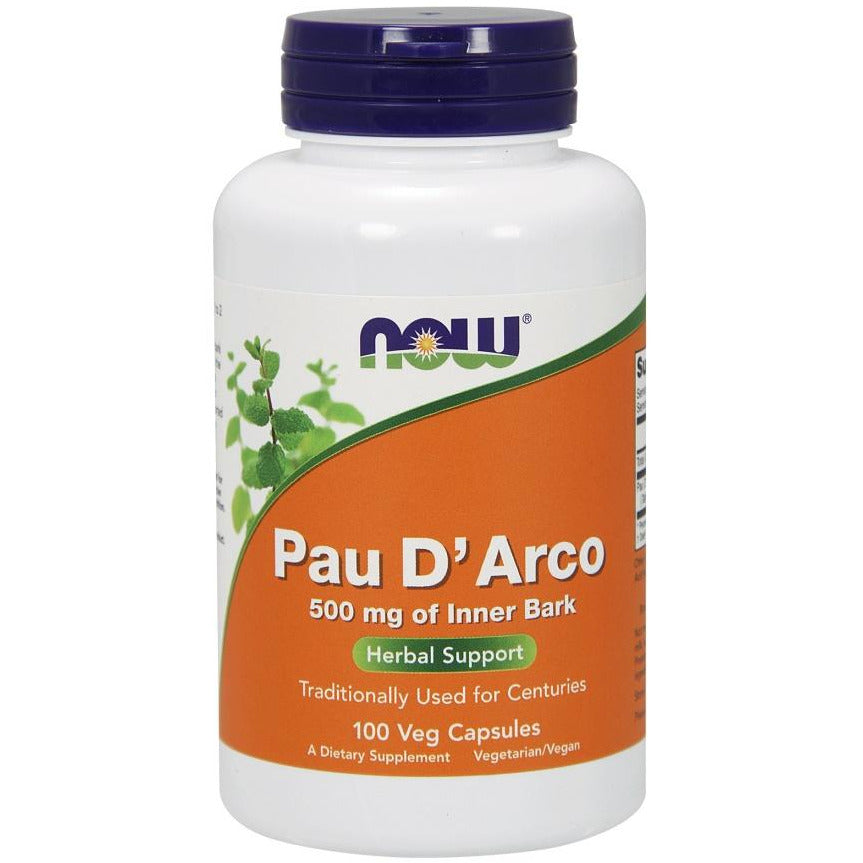NOW Foods  Pau D'Arco, 500mg - IVitamins Shop