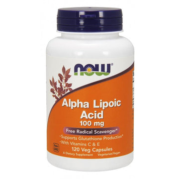 NOW Foods  Alpha Lipoic Acid with Vitamins C & E, 100mg