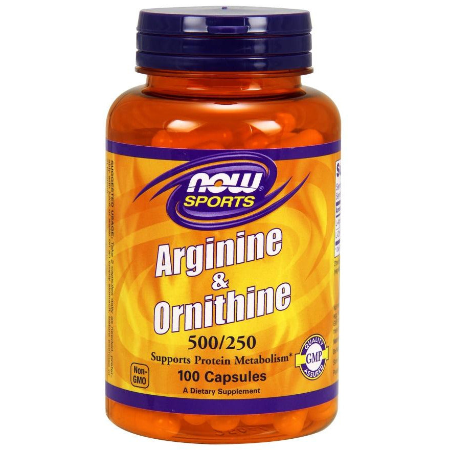 NOW Foods  Arginine & Ornithine, 500/250 - IVitamins Shop