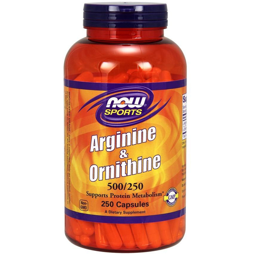 NOW Foods  Arginine & Ornithine, 500/250 - IVitamins Shop