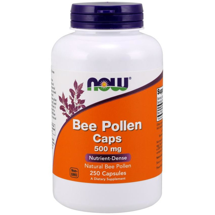 NOW Foods  Bee Pollen, 500mg - IVitamins Shop