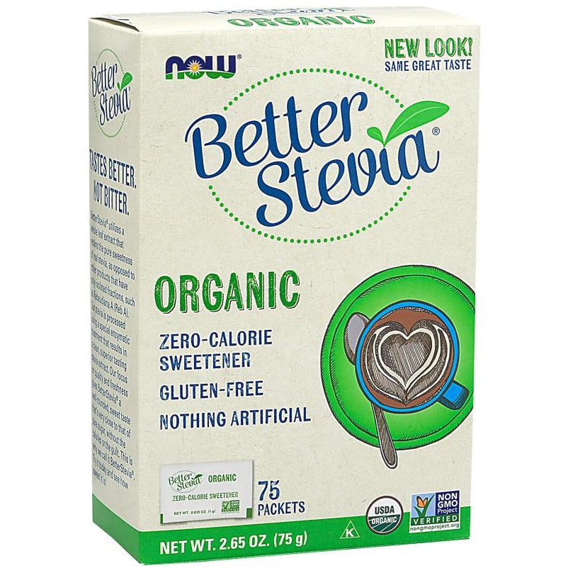 NOW Foods  Better Stevia Packets - IVitamins Shop