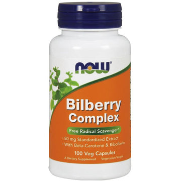 NOW Foods  Bilberry Complex, 80mg