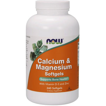 NOW Foods  Calcium & Magnesium with Vit D and Zinc