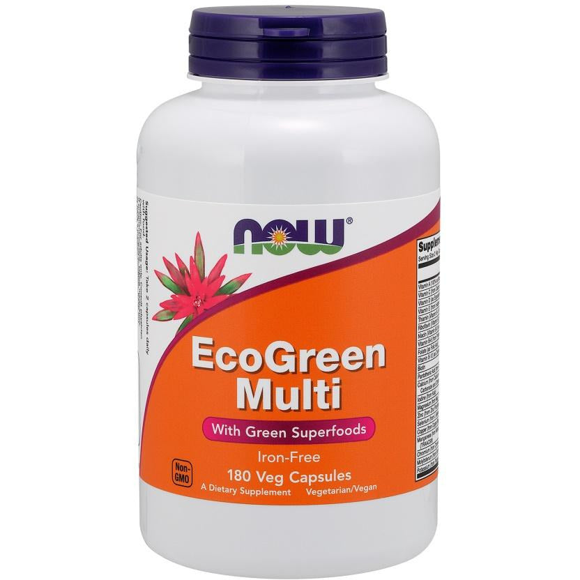 NOW Foods  EcoGreen Multi,  Iron Free - IVitamins Shop