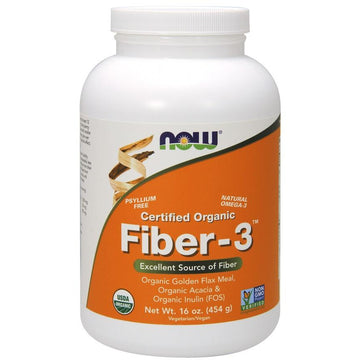 NOW Foods  Fiber-3, Organic