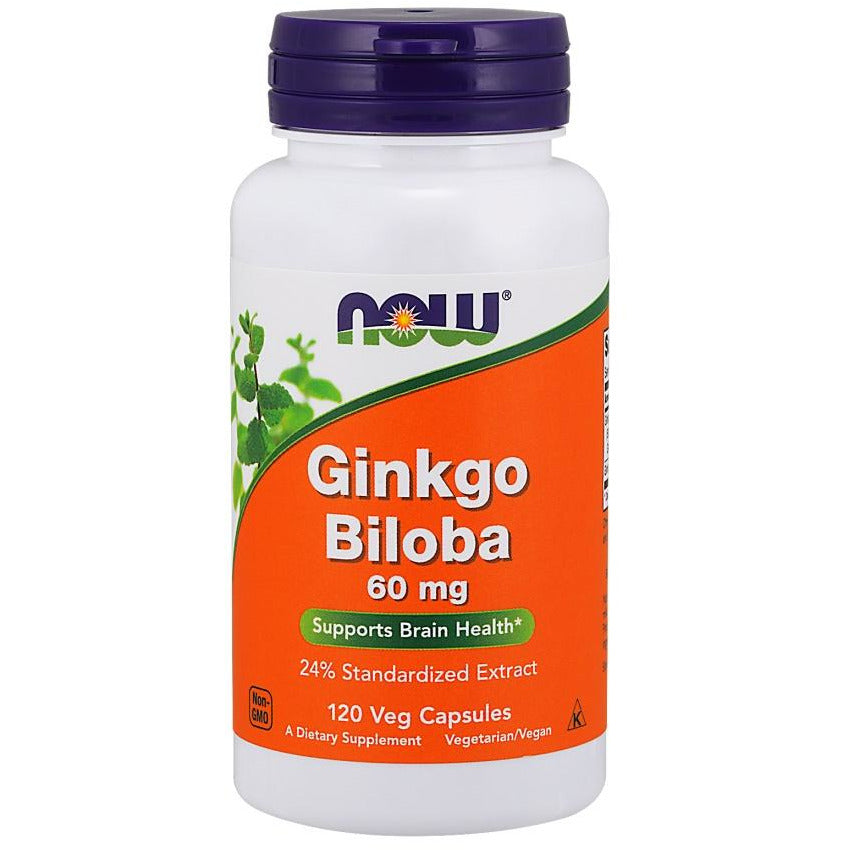 NOW Foods  Ginkgo Biloba, 60mg - IVitamins Shop