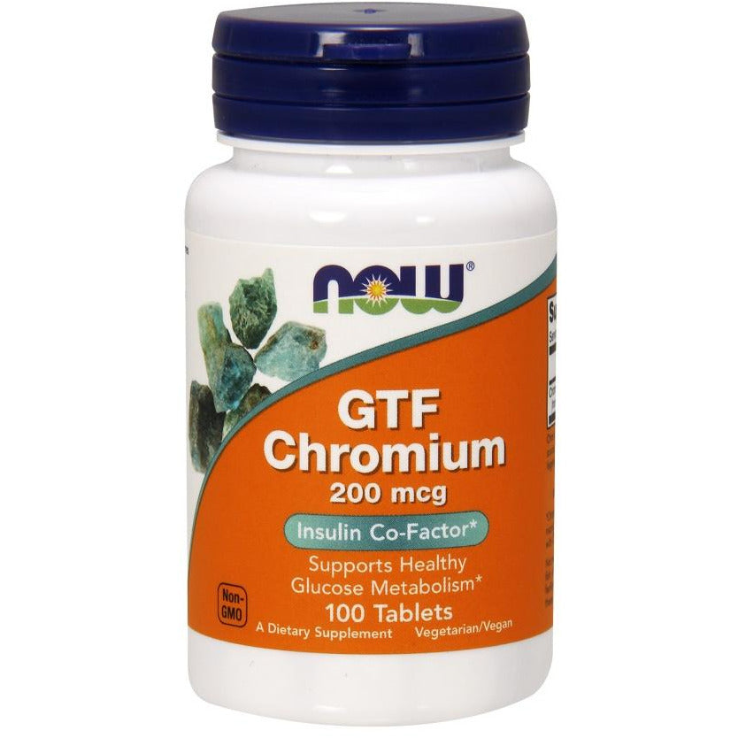 NOW Foods  GTF Chromium, 200mcg - IVitamins Shop