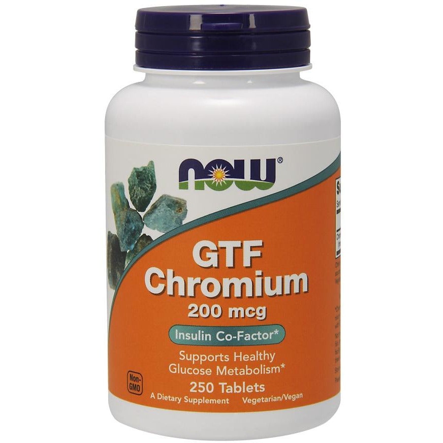 NOW Foods  GTF Chromium, 200mcg - IVitamins Shop