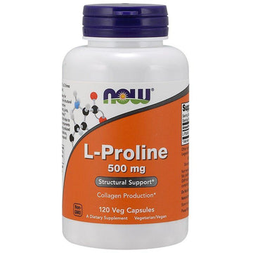 NOW Foods  L-Proline, 500mg