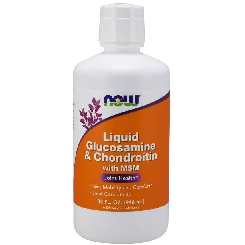 NOW Foods  Glucosamine & Chondroitin with MSM Liquid - IVitamins Shop