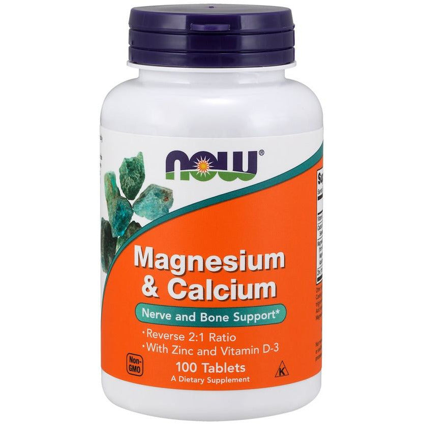 NOW Foods  Magnesium & Calcium with Zinc and Vitamin D3 - IVitamins Shop