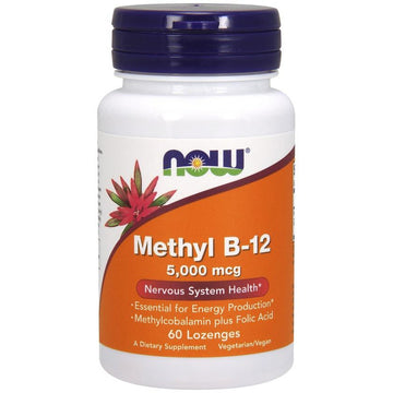 NOW Foods  Methyl B-12 with Folic Acid, 5000mcg