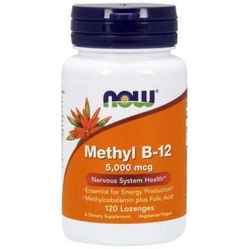 NOW Foods  Methyl B-12 with Folic Acid, 5000mcg