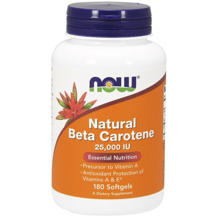 NOW Foods  Beta Carotene Natural, 25 000 IU - IVitamins Shop