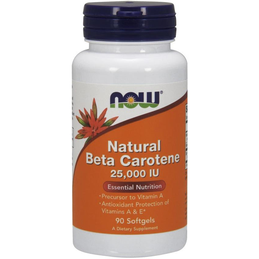 NOW Foods  Beta Carotene Natural, 25 000 IU - IVitamins Shop