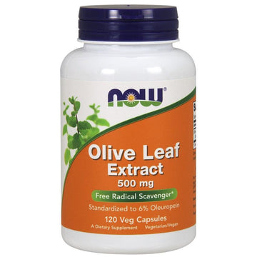 NOW Foods  Olive Leaf Extract, 500mg