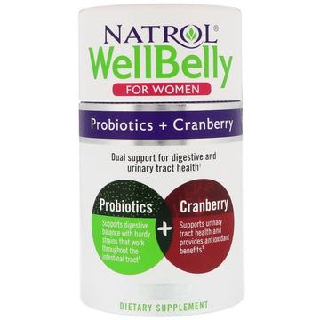 Natrol  WellBelly for Women, Probiotics + Cranberry