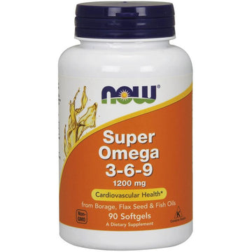 NOW Foods  Super Omega 3-6-9, 1200mg
